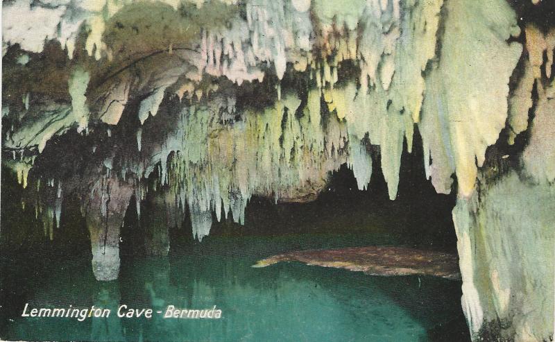 Lemmington Cave, Bermuda, Early Postcard, unused