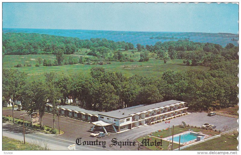 Country Squire Motel, Swimming Pool, 1000 Islands, Gananoque, Ontario, Canada...