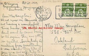 Denmark, Kobenhavn, Copenhagen, RPPC, Steamers, Kvaesthusbroen, No 34 