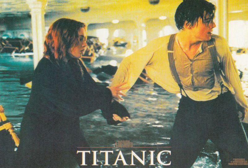 The Titanic Movie Disaster Ship Sinking Kate Winslett Rare Movie Still Postcard