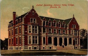 Postcard Ladies' Dormitory, Lebanon Valley College in Annville, Pennsylvania 