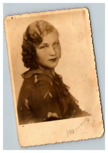 Vintage 1940's RPPC Postcard - Portrait of a Beautiful Blonde Woman