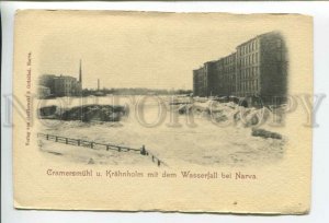 432486 Estonia Narva waterfall Vintage postcard