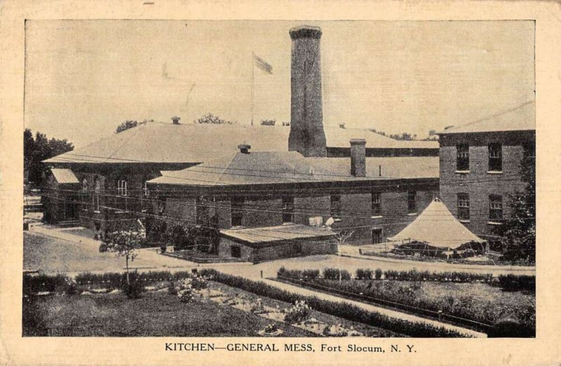 Fort Slocum New York General Mess Kitchen Vintage Postcard AA29896