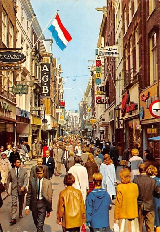 Kalverstraat Amsterdam Holland 1966 