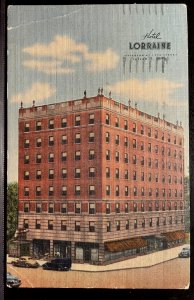 Vintage Postcard 1949 Hotel Lorraine, Toledo, Ohio (OH)