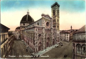 Florence Italy's Cathedral & Campanile Italy 1960s Continental Postcard