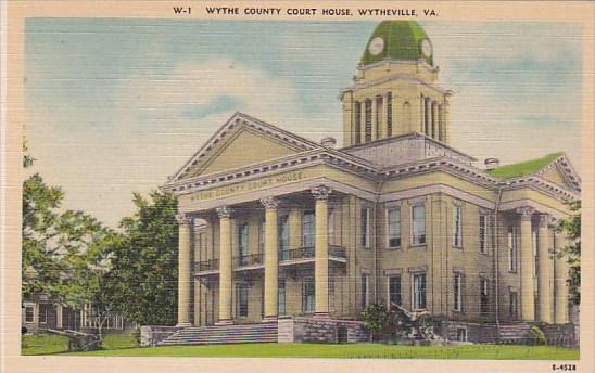 Virginia Wytheville Wythe County Court House