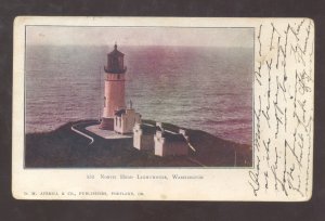 LONG BEACH WASHINGTON NORTH HEAD LIGHTHOUSE 1906 VINTAGE POSTCARD