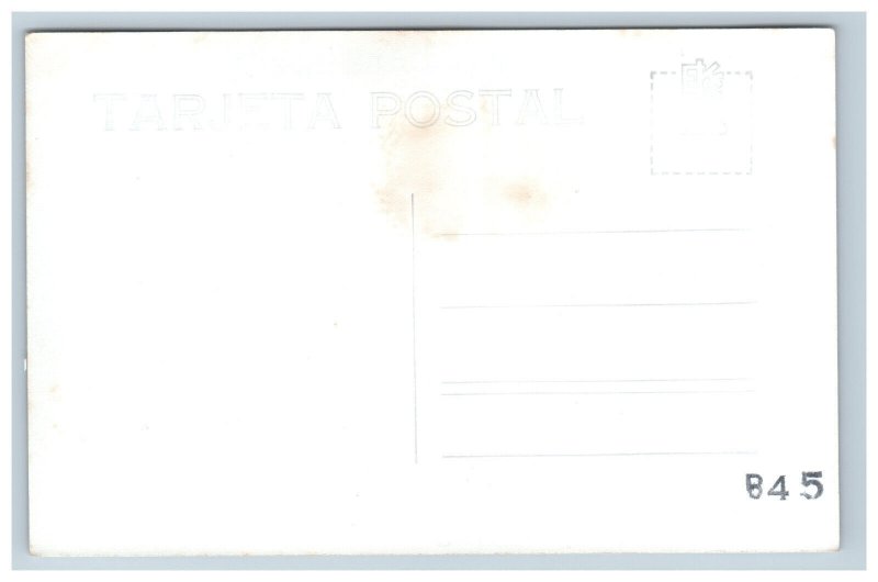 Calzada Independencia Independence Statue Mexico Real Photo Postcard RPPC