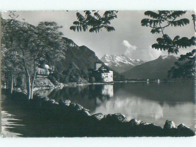 old rppc CHILLON CASTLE Veytaux - Vaud Switzerland i1843