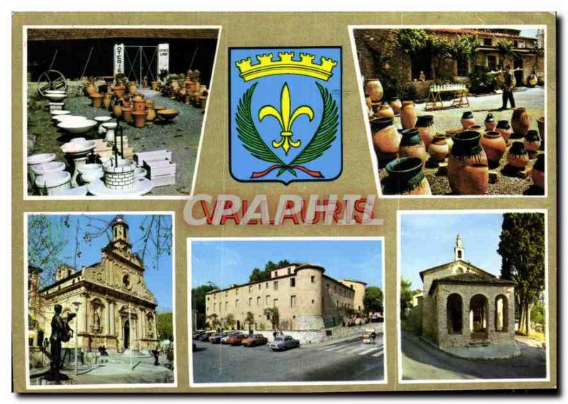 Modern Postcard Souvenir de Vallauris World Center of Pottery and Ceramics Ar...