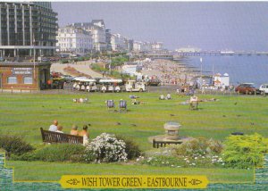 Sussex Postcard - Wish Tower Green - Eastbourne - Ref TZ5483