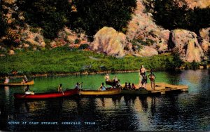 Texas Kerrville Canoeing At Camp Stewart