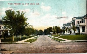 North Fifteenth Street Fort Smith AR c1908 Vintage Postcard B21