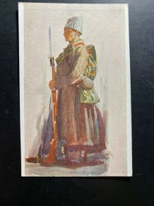 Mint Czechoslovakia Picture Postcard Winter Equipment Of A Czech Legionary