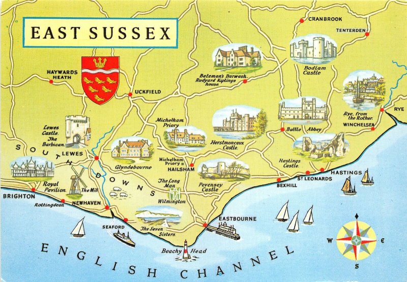 uk47830 east sussex uk map