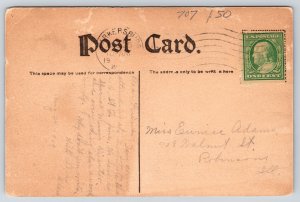 Parkersburg West Virginia~B&W~View From Fort Boreman To Ohio~c1909 Postcard