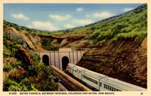 Santa Fe, New Mexico - Raton Tunnels - Trains - Highest Point in Sant Fe - 1940s