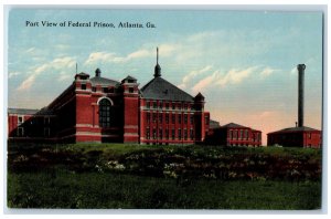 c1910's Part View Of Federal Prison Atlanta Georgia GA Unposted Vintage Postcard