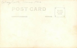 RPPC Postcard; Collings Castle, Summer Home, Turner Falls OK Unposted c1940
