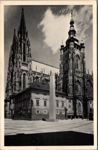 Czech Republic Prague St Vitus Church Vintage Postcard C016