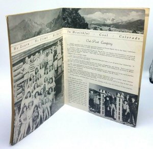 1948 Camp Trojan Ranch Boulder Colorado CO Advertising Brochure Booklet Diecut 