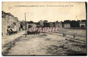 Old Postcard Portrieux les Bains Port and new platforms