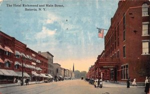 The Hotel Richmond and Main Street Batavia, New York  