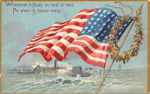 Wherever It Floats On Land Sea No Stains Its Honor Mars 1910 