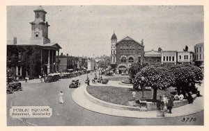 Somerset Kentucky Public Square Vintage Postcard AA7913