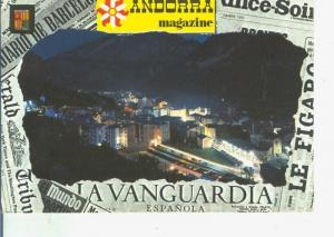 Postal (PostCard) 014499: Vista nocturna de andorra la vella