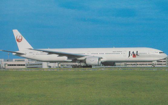 Boeing 777-346 JA8941 of Japan Airlines at Tokyo Haneda Airport Postcard