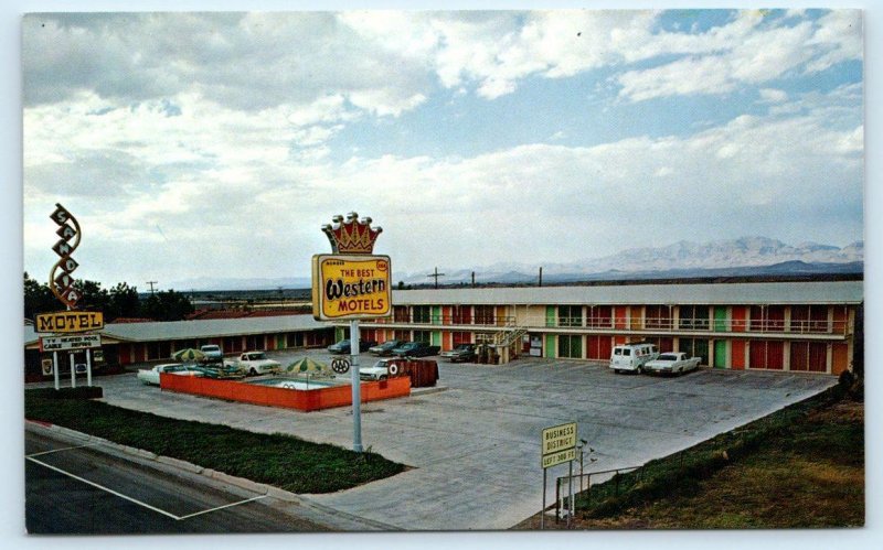 SAFFORD, AZ Arizona ~ SANDIA MOTEL  c1960s Cars Roadside Postcard