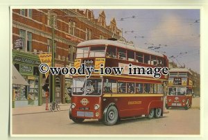 tm5611 - London Transport Trolleybus no 386 - art postcard