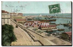 Old Postcard Algiers Port View Hotel The Taking of Europe