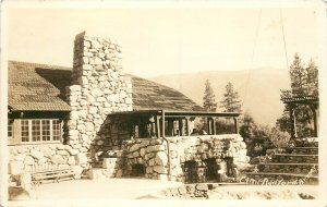 1907 RPPC; Camp Radford Main Building, San Bernardino Mts. CA Bruner Photo