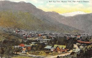 Manitou Colorado Birdseye View Of City Antique Postcard K30141