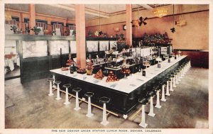 Denver Colorado New Union Station Lunch Room Interior Vintage Postcard AA59458