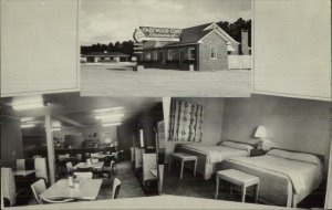Statesboro GA Parkwood Court Route 301 c1950s Postcard