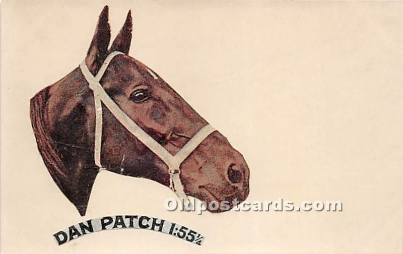 Dan Patch 1.55 1/4 Looks Like Sticker on card? Horse Racing Unused 