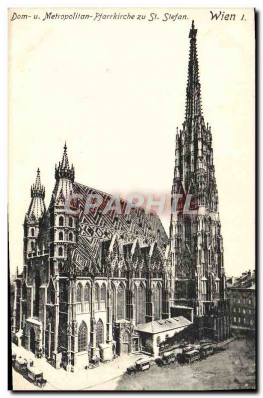 Old Postcard Wien Dom Metropolitan Pfarrkirche