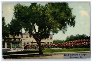 1910 Hotel Maryland And Pergola Pasadena California CA Posted Vintage Postcard