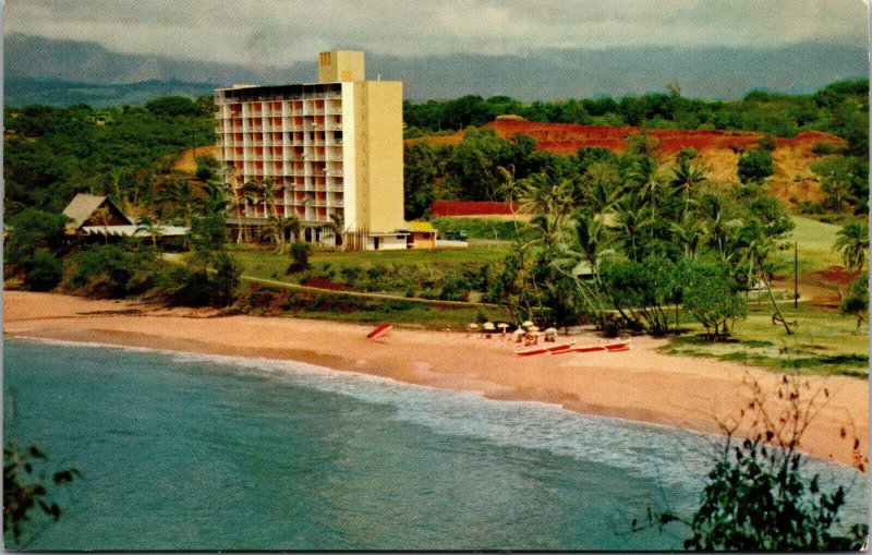 Vtg The Kauai Surf Hotel Resort Kalapaki Beach Kauai Hawaii Postcard