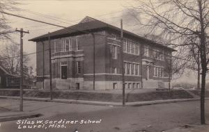 Mississippi Laurel Silas W Gardiner School Real Photo