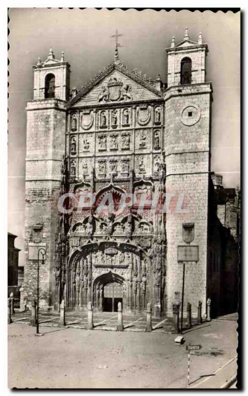 Old Postcard Valladolid Fachada Igtestu of San Pablo Church St Paul Facade of...