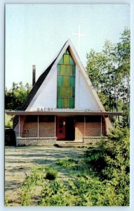 SIOUX NARROWS, Ontario Canada ~ SACRED HEART CHURCH 1966 Postcard