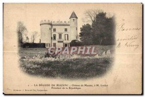 Old Postcard La Begude de Mazenc Chateau de Mazenc