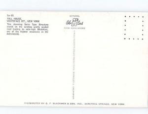 Unused 1950's TOLL HOUSE INN HOTEL Adirondacks - Lake Placid New York NY r9192