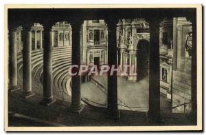 Postcard Old Teafro Olimpico Vicenza Veduta slab Logge